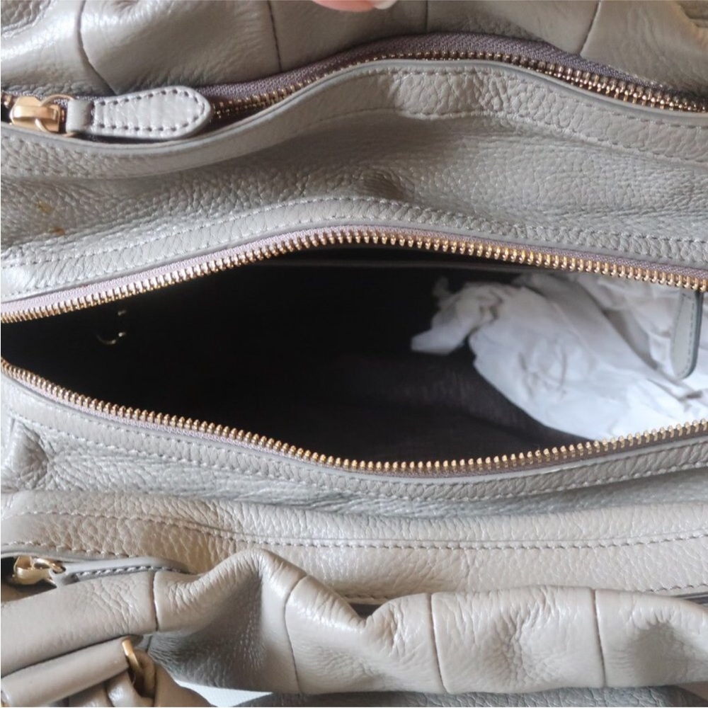 NWD Cole Haan Satchel Tripled zip pebble leather - Picture 8 of 10